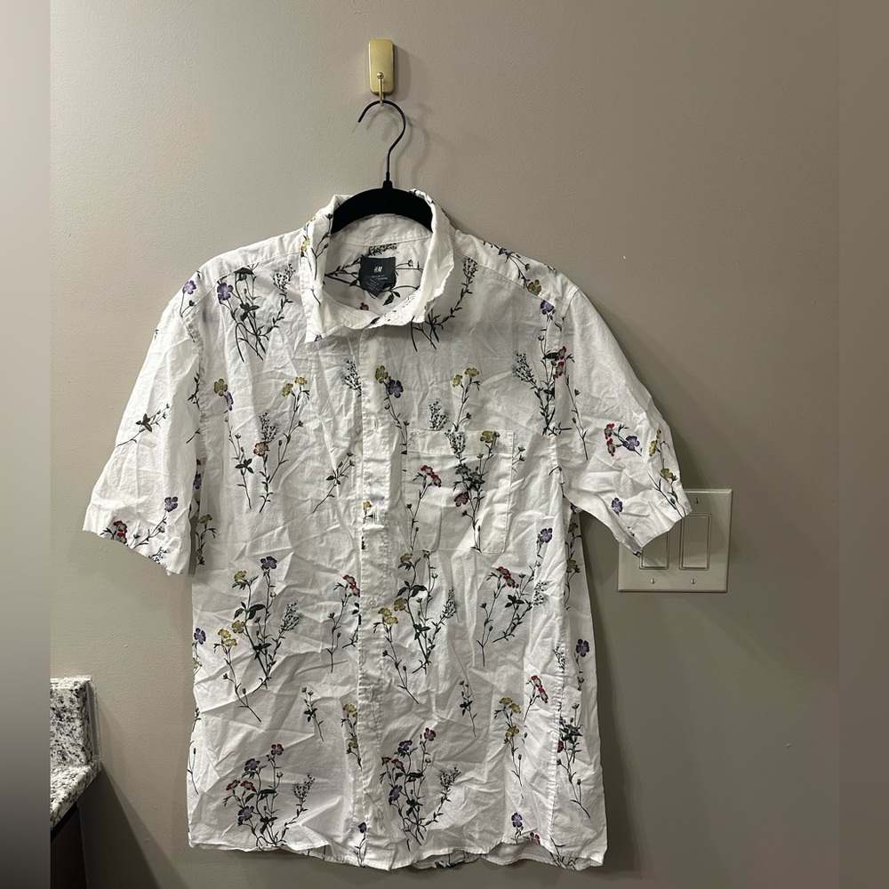 Floral Print Button Down
